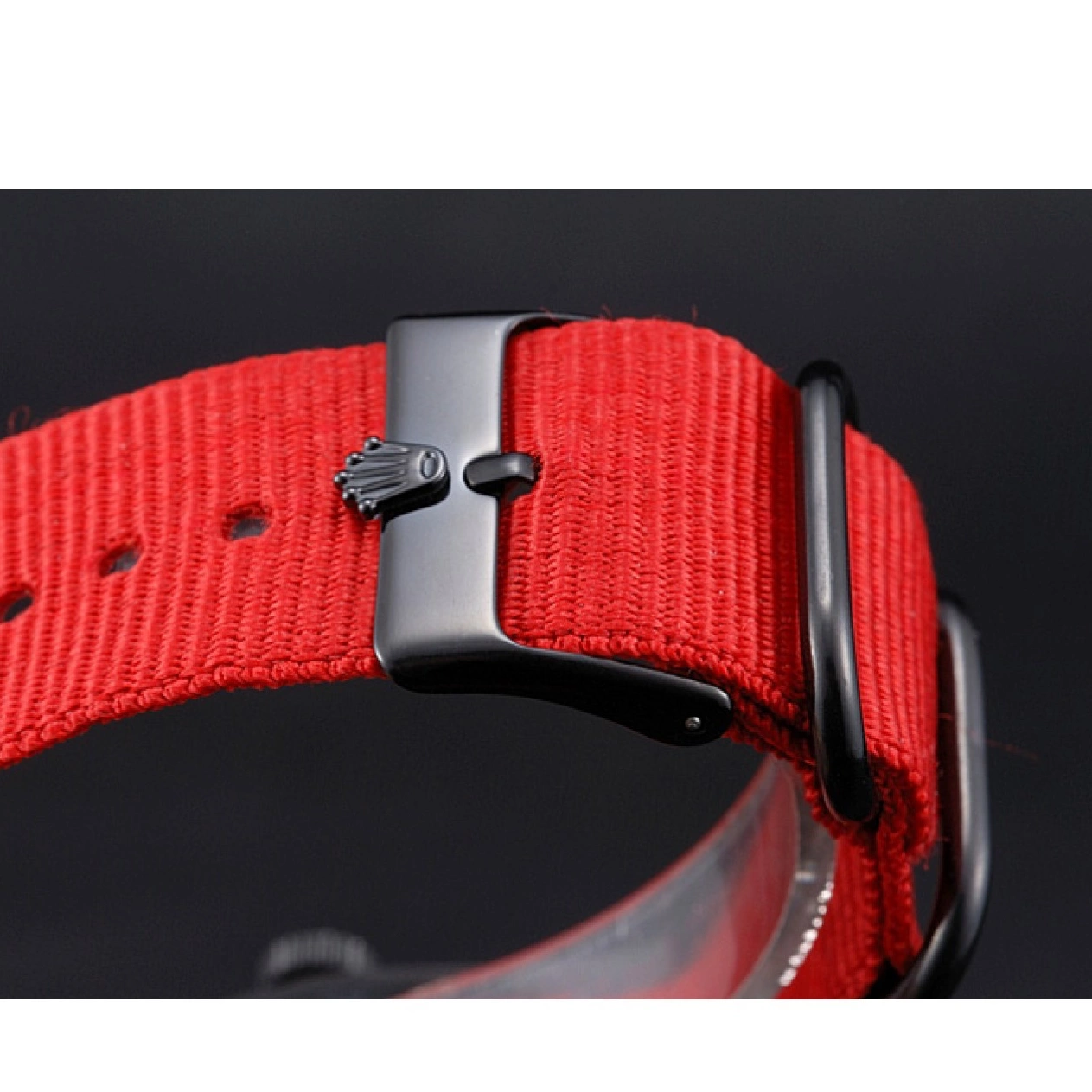 Aaa replica watch 622002 Strap Rolex Milgauss Red Bamford Nylon 0817